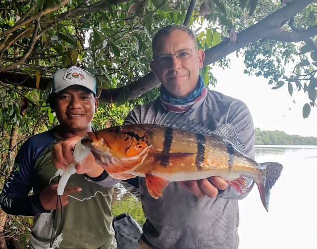 Got to Brazil yesterday and soon caught my first peacock bass! The river is much higher than it was last time. It seemed to I've really changed the coloring on these fish. It's going to be another amazing trip. I have the same guide as last year. He is the best guy that I have worked with down here. It's going to be an amazing week. The guys are still fishing allatoona, Carter's and Lanier if anybody's interested.
