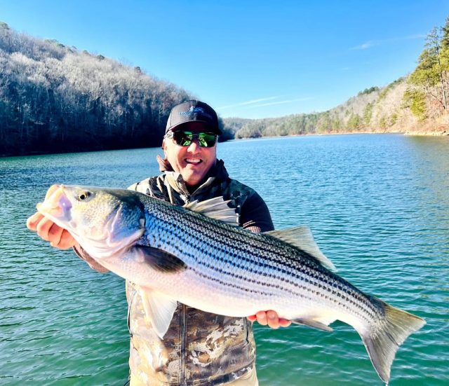 CARTERS LAKE EPIC DAY! ABSOLUTELY CRUSHED IT!  With the weather getting colder the fishing at carters lake is heating up. What a day yesterday. Crazy enough, this was an afternoon trip as well. Still have  a boat available this Sunday and some spots next week if anybody's interested. 770-815-9579