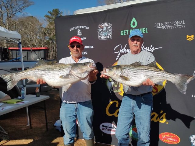 TOURNAMENT RESULTS!!! What a weekend! Probably the most fun I've had striper fishing in a number of years. Jamie and I went down and met up with my good friend Tommy from stripers plus.  We fished the two-day striped bass challenge at West point lake. After day when we were in second. When the smoke cleared after day 2 we found ourselves in third place. I really thought I was going to win this one.  Being blessed to catch two fish with a combined weight of 57.19 lb is amazing though.  My team did awesome! Thanks guys! We just did not hook up on one big enough to win it. I would also like to thank the striped Bass challenge team! At the end of the tournament they donated over 64,000 to a local charity.