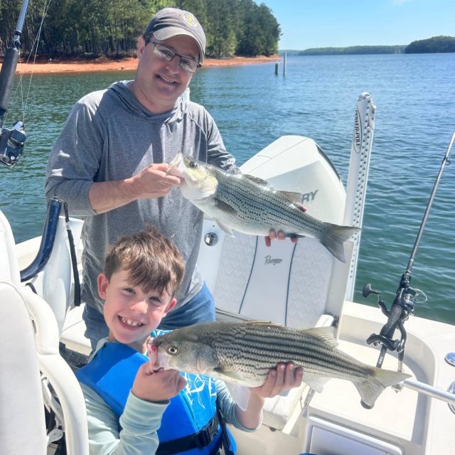 GUARANTEED FISH! OPENINGS THIS WEEKEND!  Here's a couple pictures from lake Allatoona and the river this past weekend. We had a client that book the trip Saturday and Sunday and canceled both of them because they could not make it in town. Give me a call if you want to take advantage of it. The weather is awesome and the fishing is as well! 770-815-9579

#atlanta #lakeallatoona #kids #family