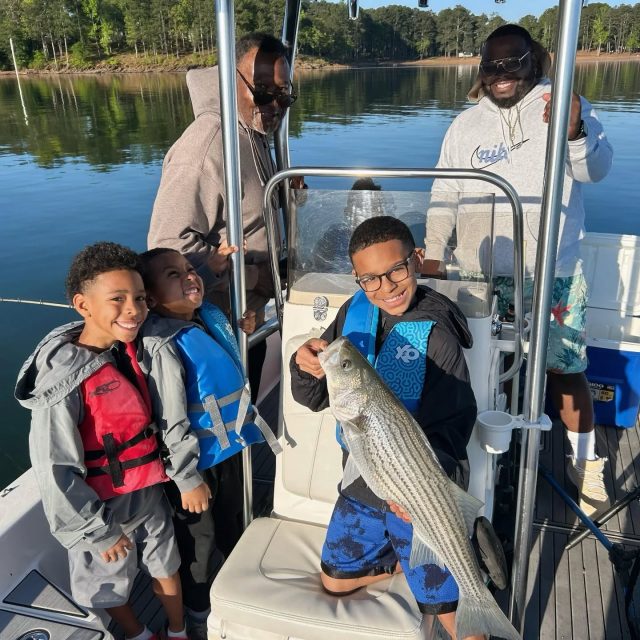 GUARANTEED FISH! STILL HAVE ONE BOAT AVAILABLE THIS WEEKEND.  It was all smiles on lake Allatoona the other day. So what it's all about! Getting those kids out there and having a great day. Call to set your day up. 770-815-9579
