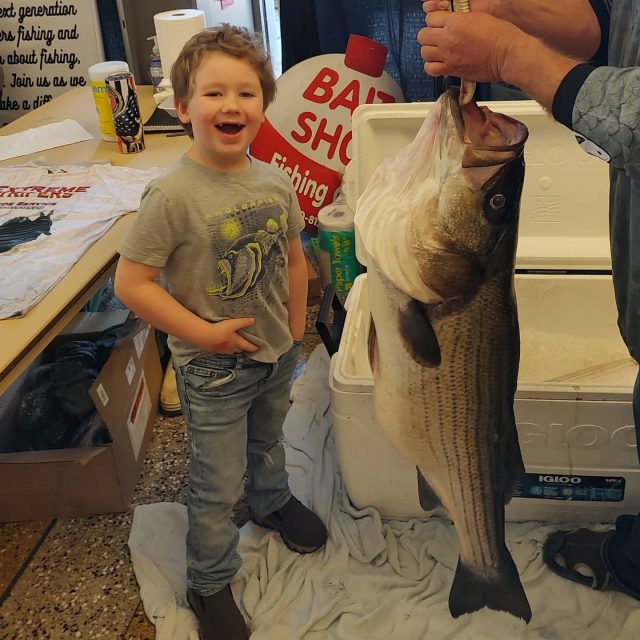 The kids are loving in their picture taken with this monster before it goes to the taxidermist. We're up in the fishing expo in Cartersville today!