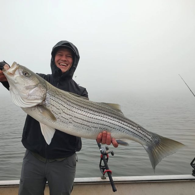 Big boy in the fog! That time of year. Still have some openings for this weekend and next week if anybody's interested.